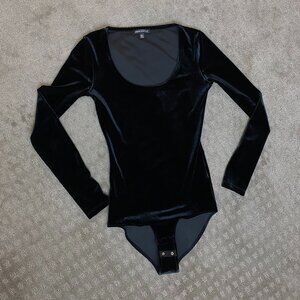 J Crew Mercantile Scoop Neck Bodysuit Black (XXS)